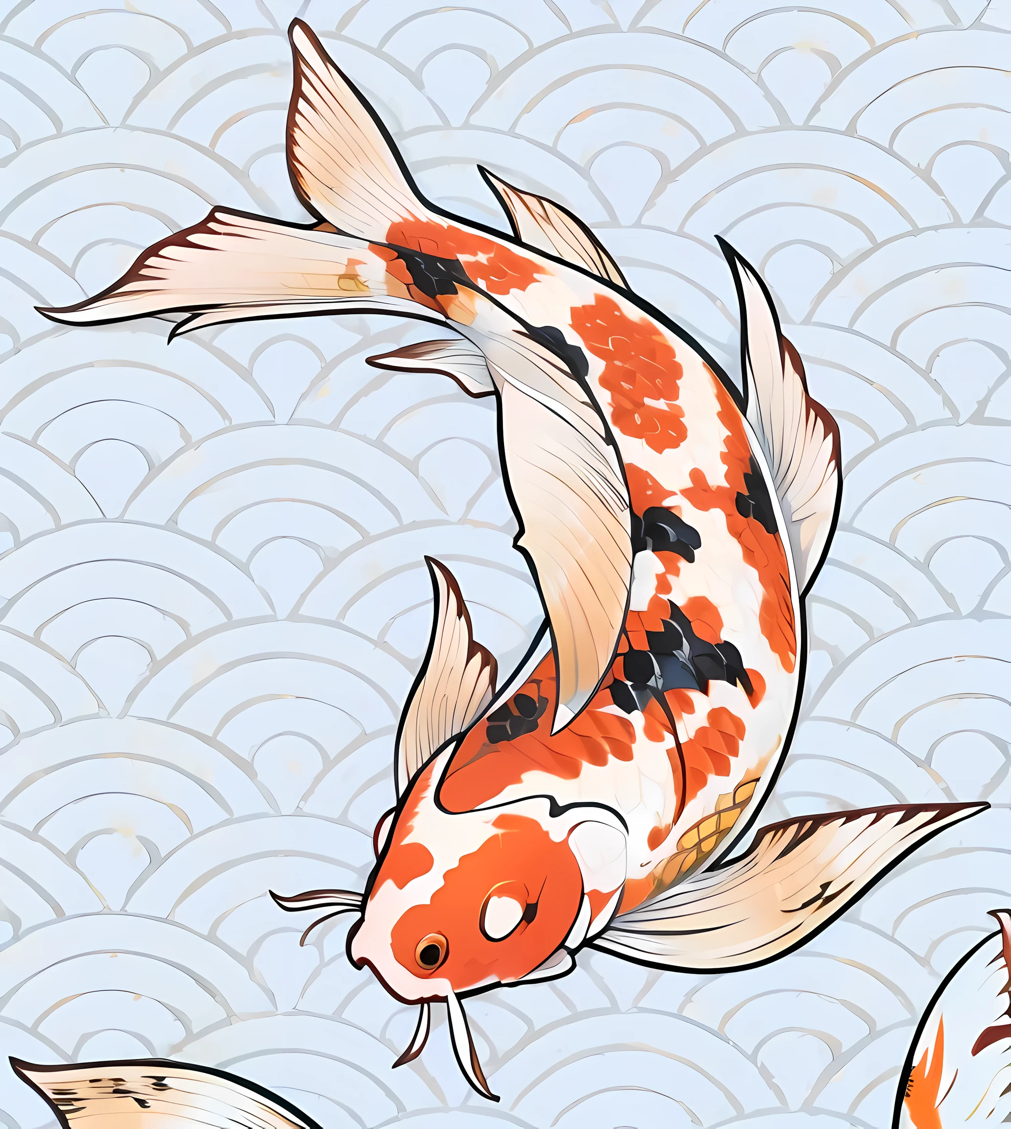 Koi fish,