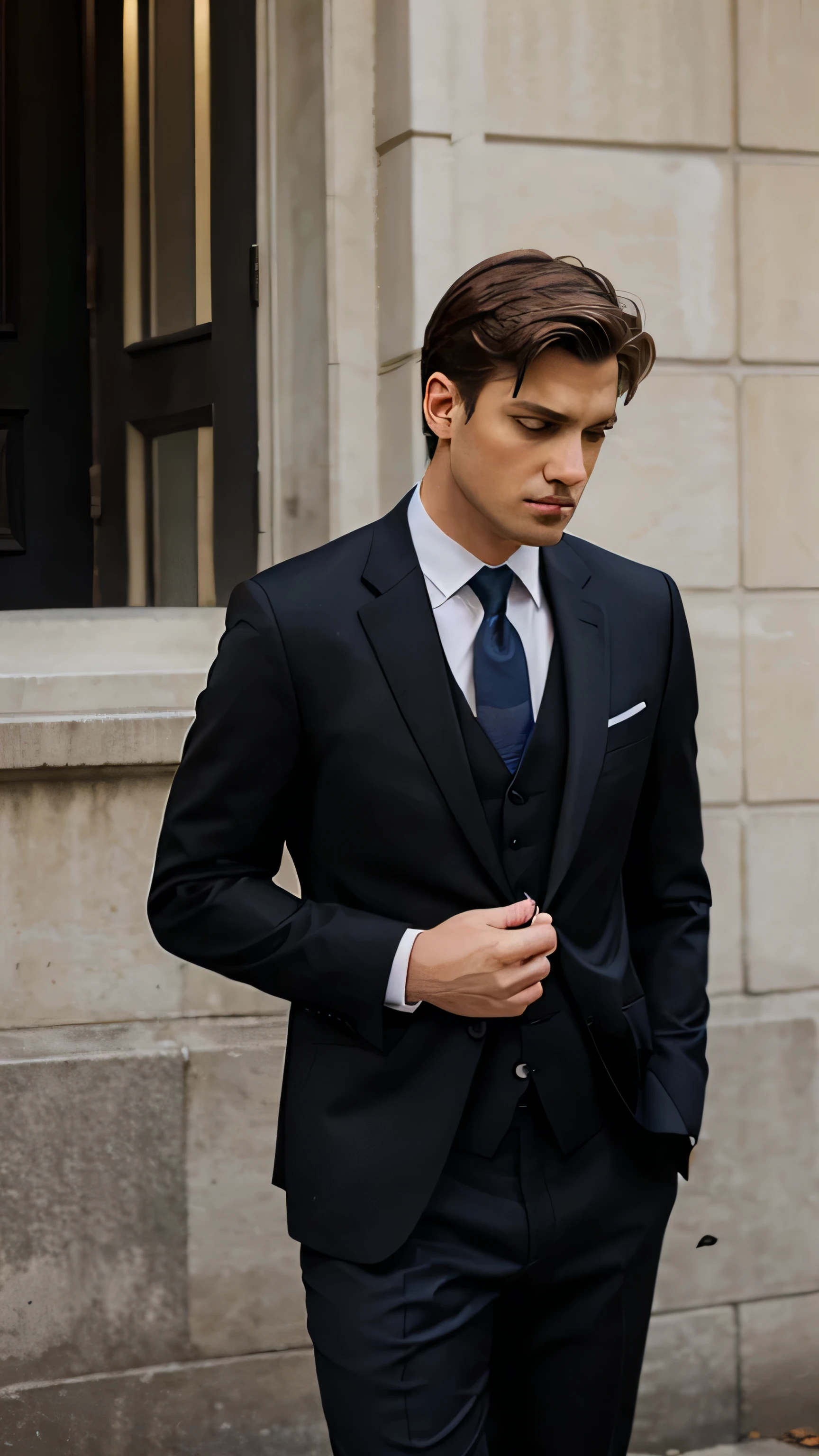 Man in suit, Book cover