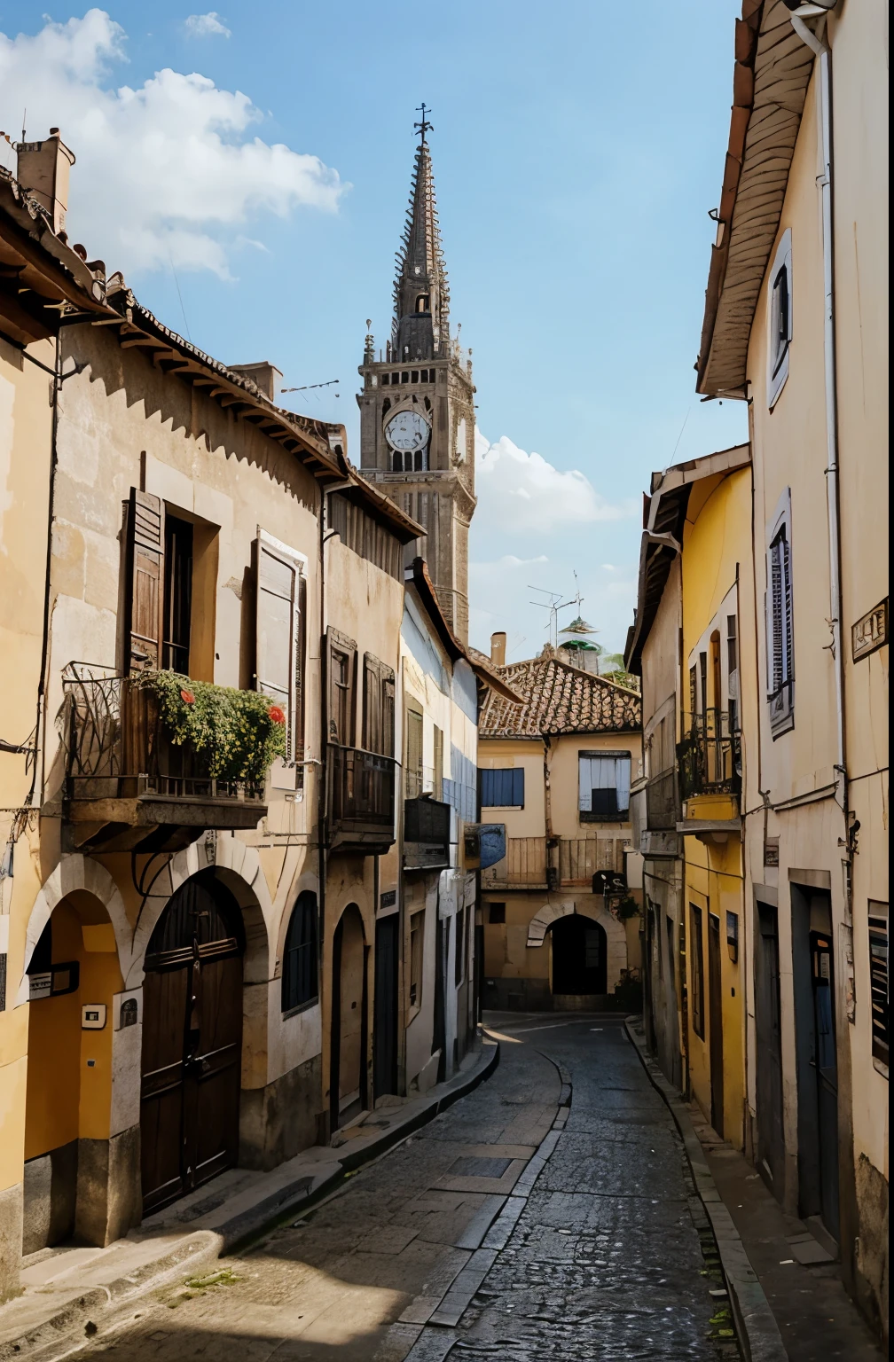 Cidade de um tempo medieval