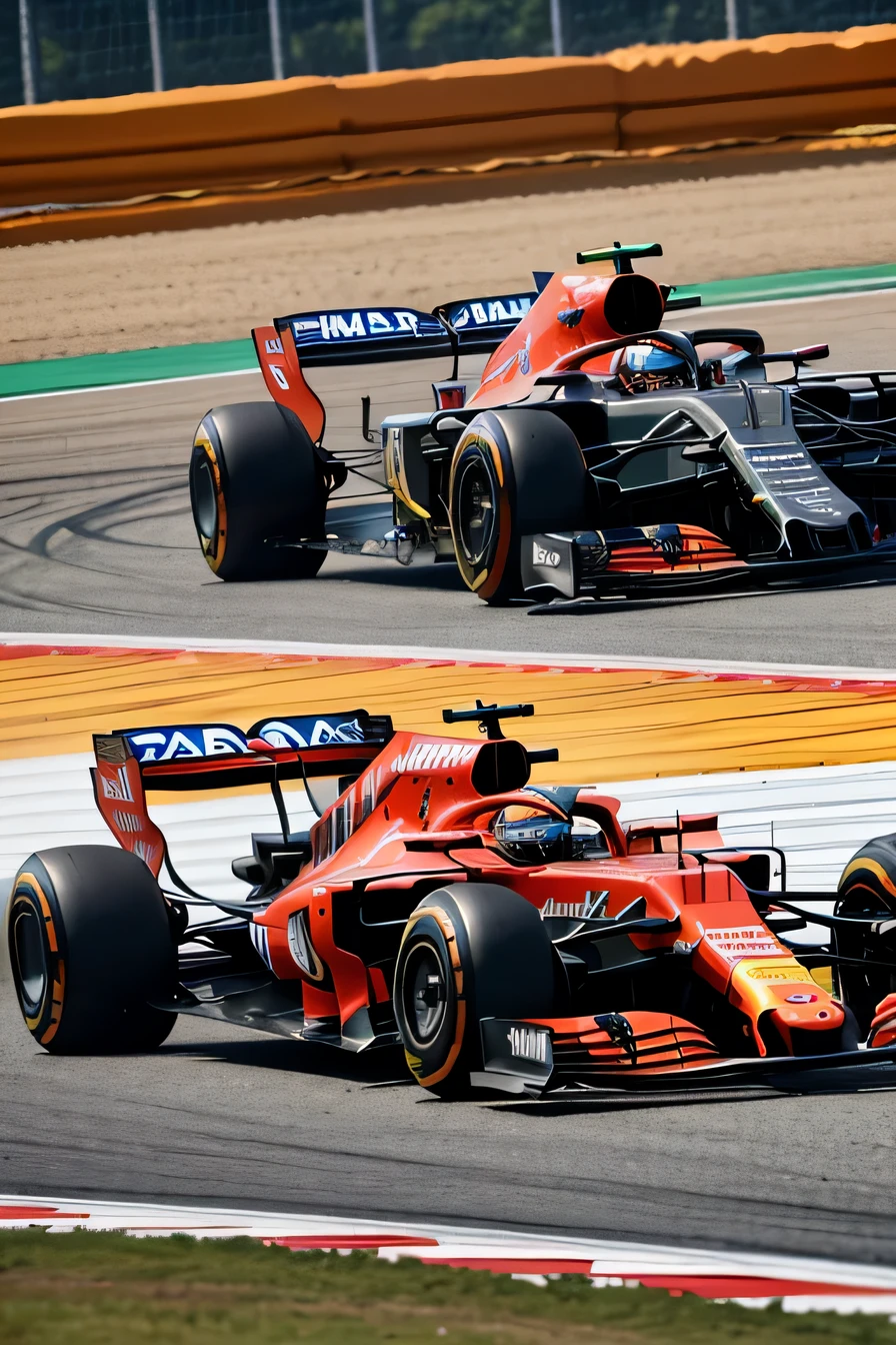 formula 1,representative car,non-branded,impressive car design,sleek aerodynamic shape,powerful engine,precision engineering,high-speed racing machine,aggressive stance,dynamic curves and angles,muscular bodywork,sculpted lines,attention to detail,carbon fiber components,advanced technology,precision performance,impressive acceleration,fluid motion,exhilarating speed,thrilling races,competitive spirit,precision handling,skilled drivers,podium finishes,passion for motorsport,spectacular overtakes,exciting on-track battles,team strategies,instantaneous reactions,split-second decision-making,pit stops,tyre changes,fuel strategy,strategic planning,race track environment,grandstands filled with spectators,excited crowd,flag-waving fans,vibrant atmosphere,celebratory scenes,sparkling champagne,glamour and prestige of Formula 1,(best quality,4k,8k,highres,masterpiece:1.2),ultra-detailed,(realistic,photorealistic,photo-realistic:1.37),vivid colors,sharp focus,professional lighting,spectacular car finish,aesthetically pleasing,artistic interpretation,impressive backdrop,breathtaking views.