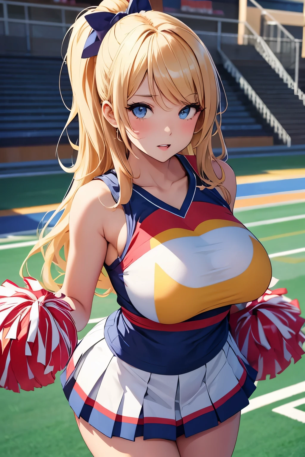 Beautiful girl, cute face, cheerleader, big breasts, sexy,