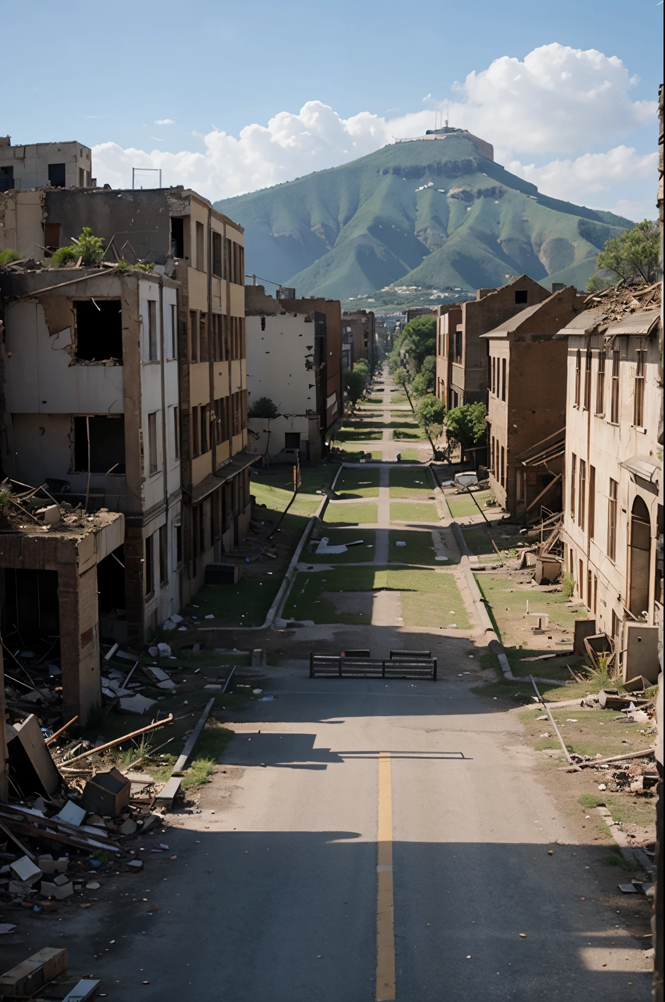 A Town in ruins