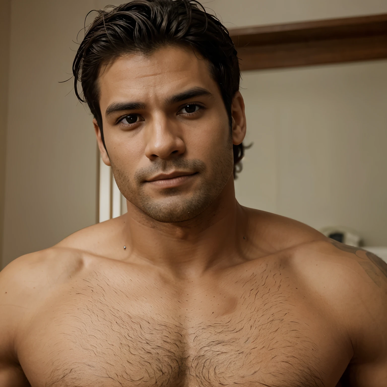 Crie uma imagem de um homem magro