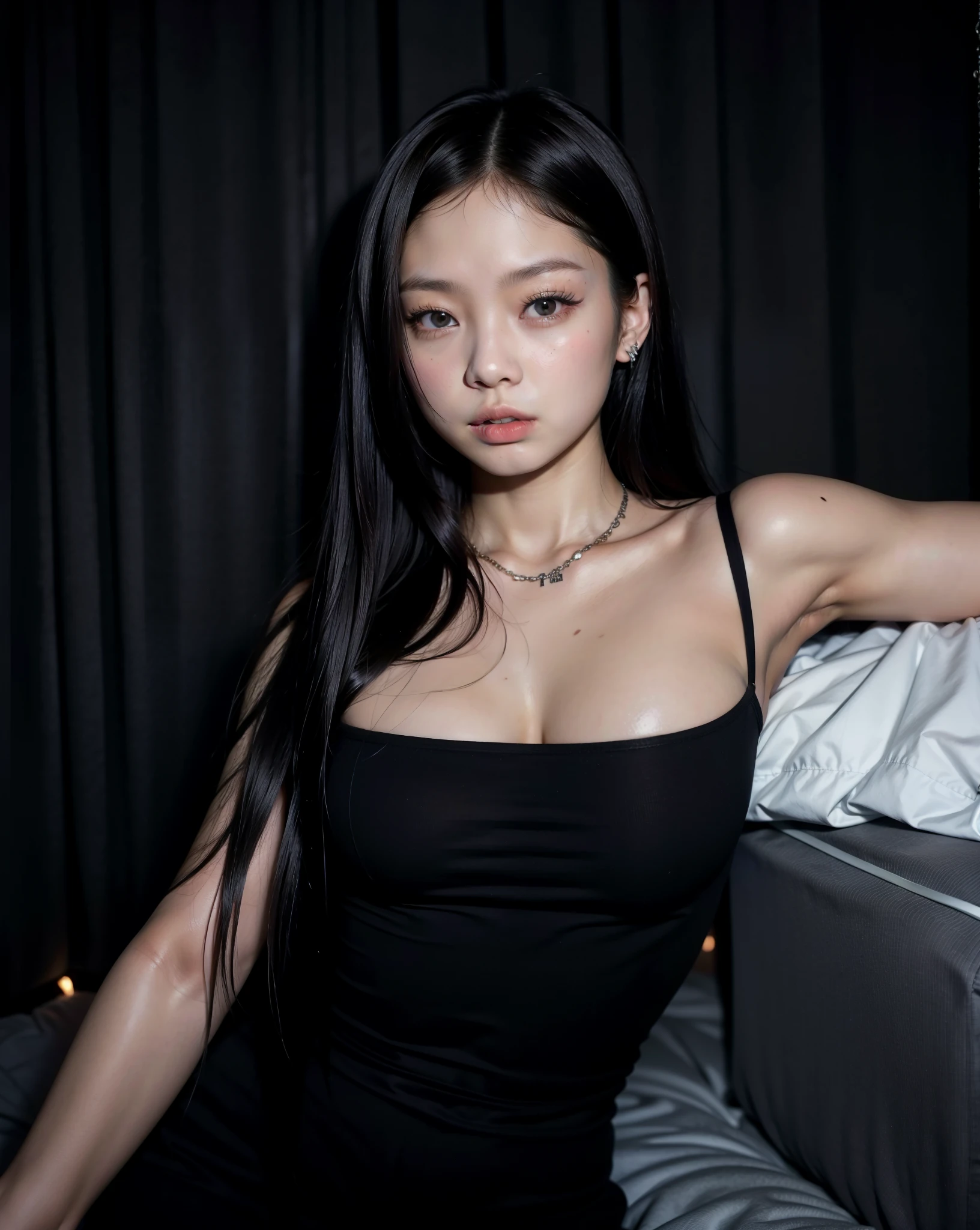 jenny, jennie kim, jennie gotica, jenny blackpink, jennie detalhes, goth asian girl, garota japonesa, seios fartos, seios grandes