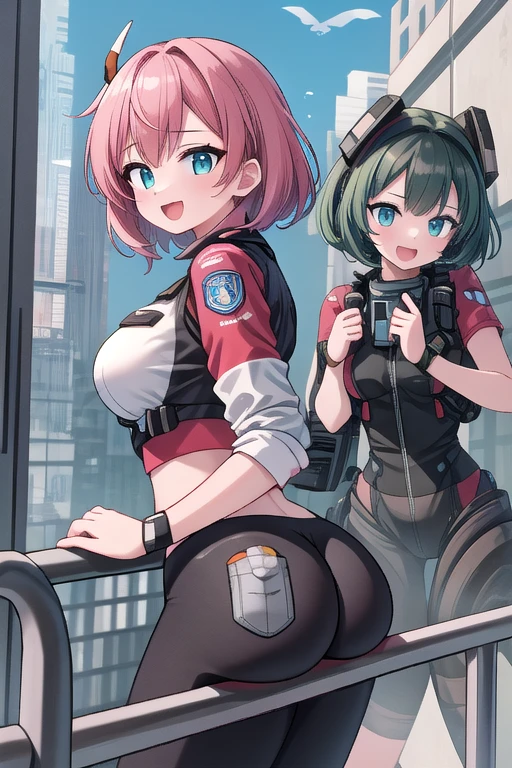 2 ragazze diverse viste da dietro,ass support,guardandole da dietro,large full ass,large full breasts,felice di stare con te,enorme culo,enormi tette,ultra-highres, ultra-detailed, best quality,perfect hands,2 ragazze,2 Titanfall 2 pilots uniform girls,hi-fi city background,2 girls,Titanfall 2 helmets,2 girls,horny face,horny pose,horny,hot face,happy face,:D
