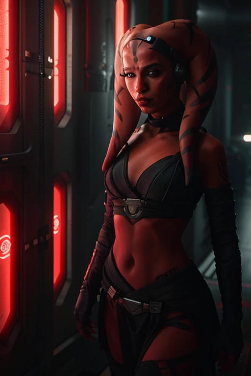 fashion photography, old british scifi tv show, nsfw, (group profile :1.1), photo portrait of a 25year old smiling TWI'LEK woman,  naughty face, looking at the camera, wearing a (revealing ImpofficerV2 uniform:1.1), (no pants, pants off:1.1), bare legs, sexy s1999unf uniform, (cameltoe:1.1), (crop top:1.1), (underboob:1.1), navel, midriff, sexy pose, provocative pose, subsurface scattering, sharp focus (Flickering light:1.1), dlsr, ultra sharp, 8k,Graffiti-covered cyberpunk art gallery reminiscent of 'Star Wars' The setting should be filled with advanced technology, sleek design, and a sense of wonder. Capture the ambiance of the environment with attention to details like the architecture, lighting, and (futuristic gadgets:1.1). Include shots of characters in the (iconic space uniforms:1.1), engaging in (scientific activities:1.2). Emulate the show's distinctive (retro-futuristic aesthetics:1.1), blending sleek modernism with a sense of cosmic adventure, skirtlift
