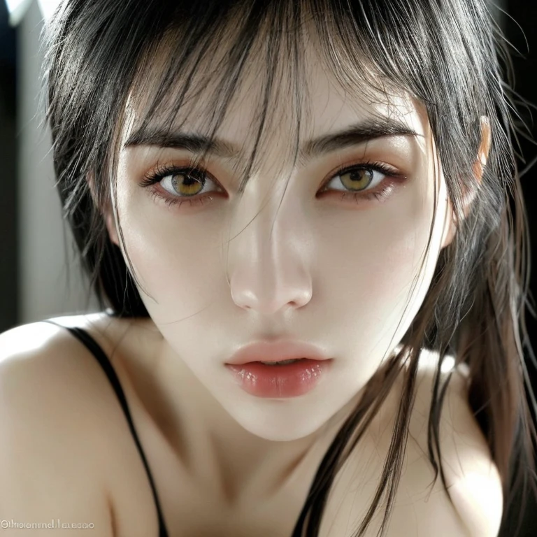 Hombre coreano ,ojos hermosos ,almendrados ,ojos color negro ,very pale skin,cuerpo desnudo