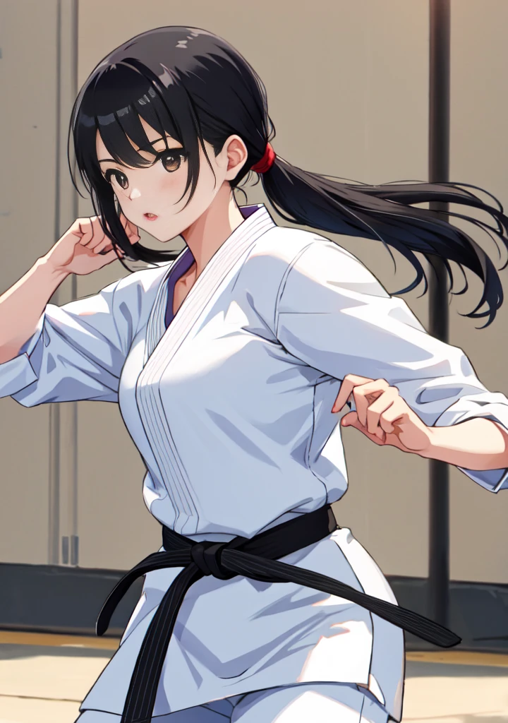 Karate Girl、black hair