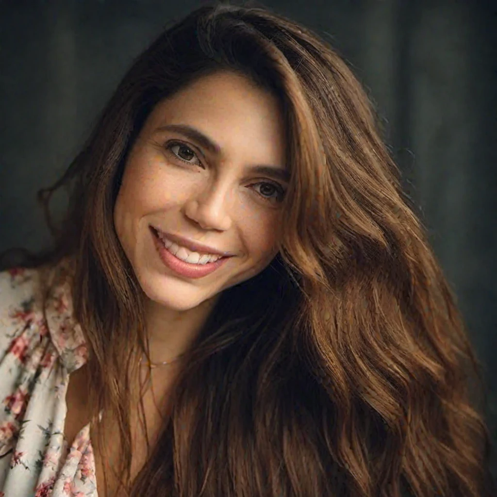 priority-enhancement:face-focused_high-quality, photo of an attractive brunet woman with long hair, looking at the camera, portrait photography, in the style of studio lighting, shot on Hasselblad 500 C/M --ar 73:128 --stylize 750