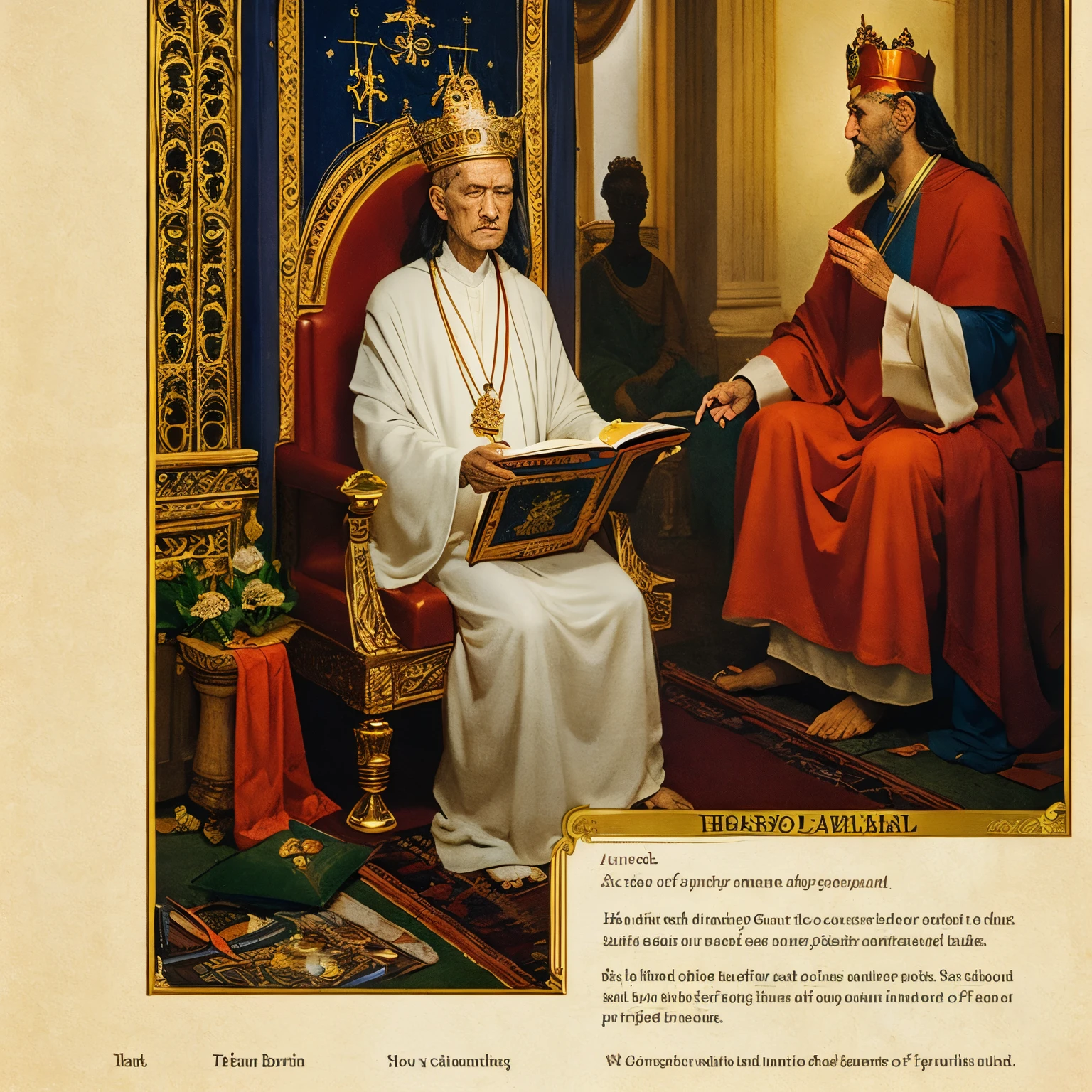 The Hierophant card in the Tarot represents tradition, spirituality, and teachings. He personifies the figure of a spiritual leader or mentor.
The Hierophant is depicted as an elderly man, dressed in ceremonial robes, often in shades of white and gold. His posture is upright and solemn, conveying a sense of wisdom and spiritual authority. He wears a crown that symbolizes his role as an intermediary between the divine and the earthly.
He is seated on a throne, usually adorned with sacred symbols, representing his connection to the divine mysteries. In one hand, he holds a scepter or crosier, representing his role as a spiritual guide. In his other hand, he makes a gesture of blessing or teaching, symbolizing his role in imparting knowledge and wisdom.
Around the Hierophant, religious or spiritual symbols such as pillars, sacred books or divine figures can be seen. These elements represent the tradition, the spiritual teachings, and the belief system to which he is connected.
The Hierophant represents the search for spiritual knowledge, guidance, and connection with the divine. He reminds us of the importance of seeking teachings and guidance from reliable, established sources. He also invites us to follow the ethical and moral principles that are fundamental to our spiritual journey.
This letter encourages us to seek a deeper understanding of the spiritual world and to seek the wisdom imparted by those who came before us. It also invites us to find our own voice and spiritual truth, while respecting the tradition and teachings that have been handed down to us.
Upon encountering The Hierophant card, we are reminded of the importance of cultivating our spirituality, finding a spiritual guide or mentor, and following a path of spiritual growth and development. It is a card of connection to the sacred and of seeking a deeper understanding of the world beyond the physical.
