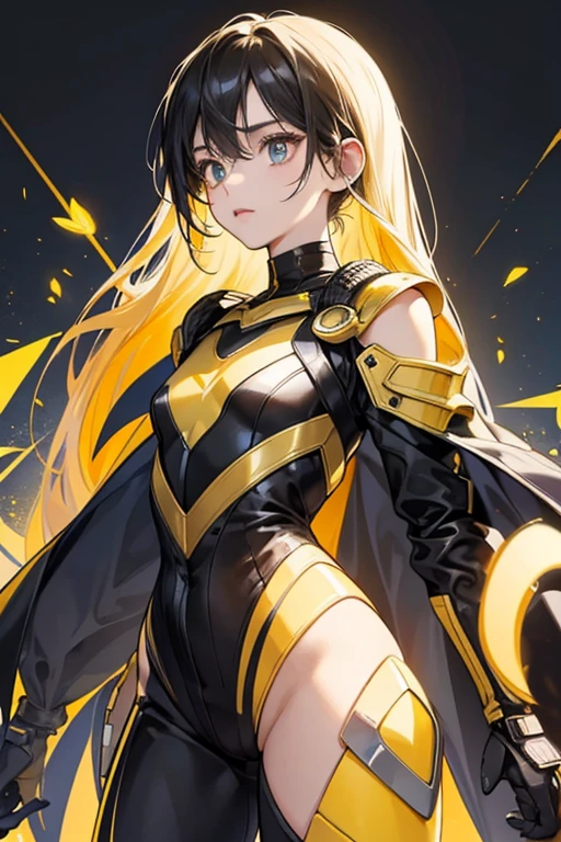 Staring out Breezy takes on the standard appearance of a bumblebee, being bright yellow and black with tiny wings and a small black stinger.

However, this all changes after her transformation, as she keeps a similar color palette, but becomes radically more humanoid, all but her head, which still resembles her original form. She has a vague armor-like appearance, with round shoulder-pads and chest-plate. She grows two thin arms and legs, a long torso, and much larger wings. SPARKLE; GLITTER
