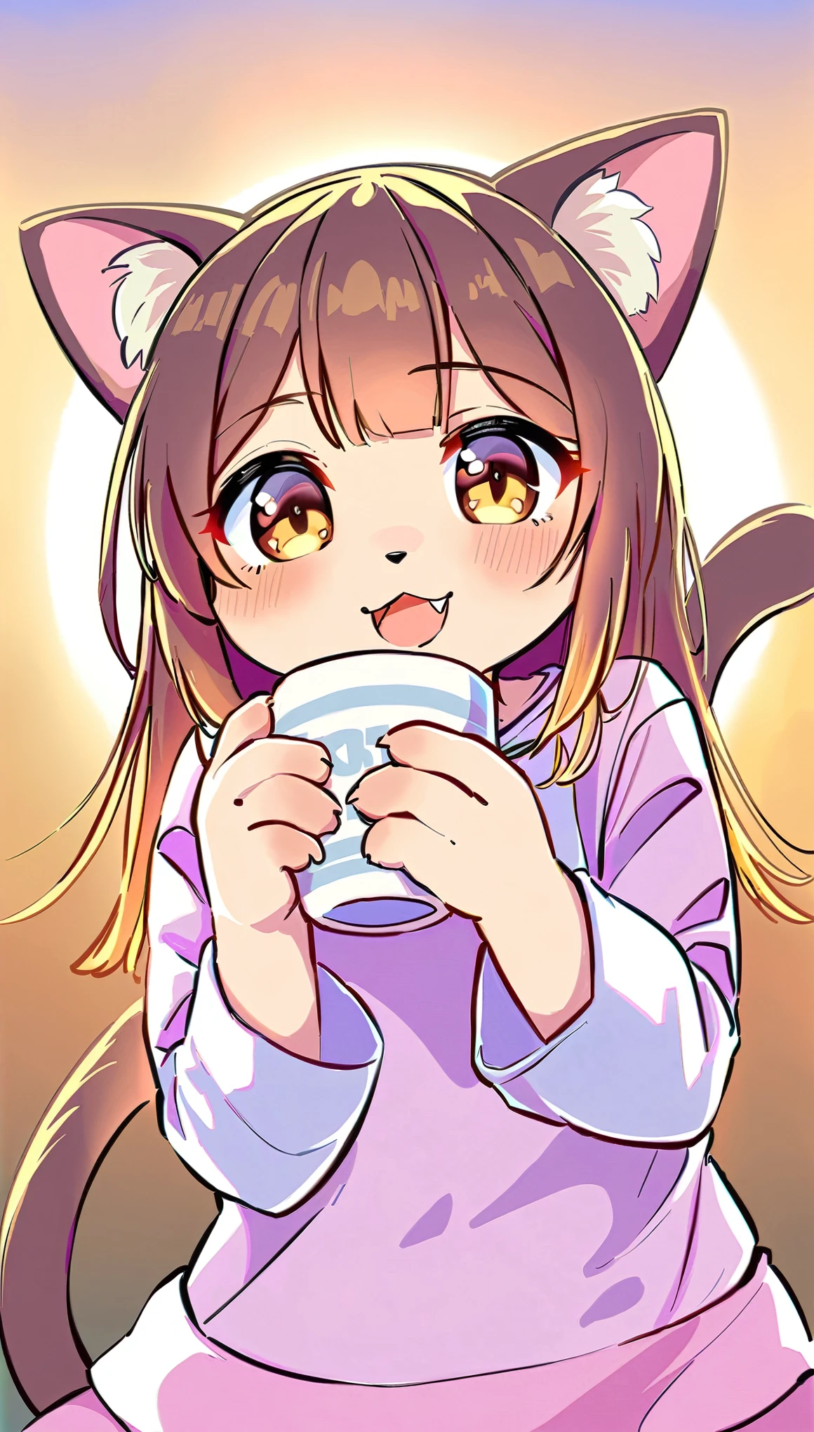 Cat-like person, Cute cat person。