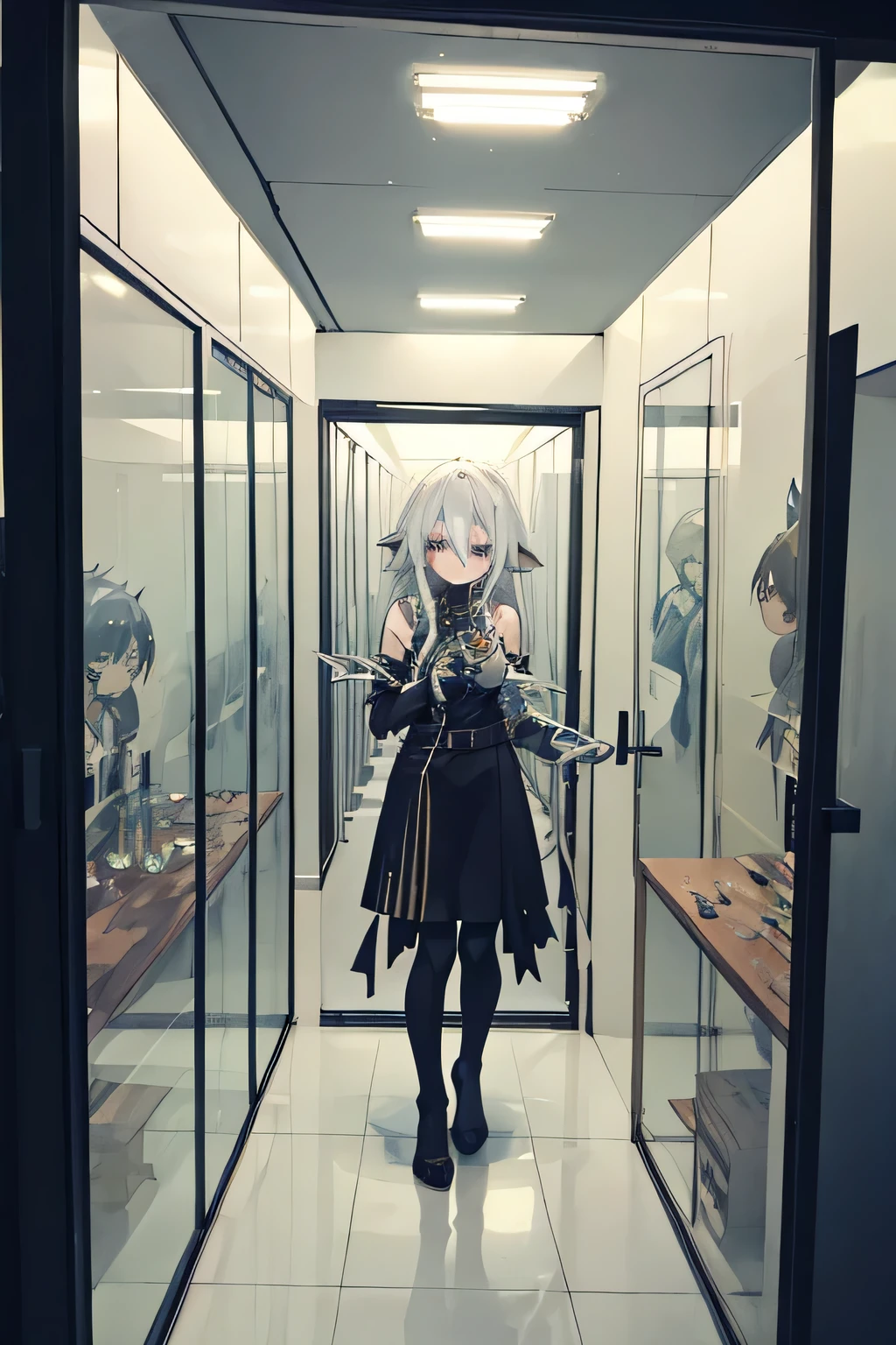 detailed face、Desecration of Life、clone、Chimera、homunculus、Girl in a giant flask、Trapped in glass、Accommodation、A string of failures、Girls through the glass、Glass box、Human experimentation、corridor、Researchers and subjects、Research room、zoo