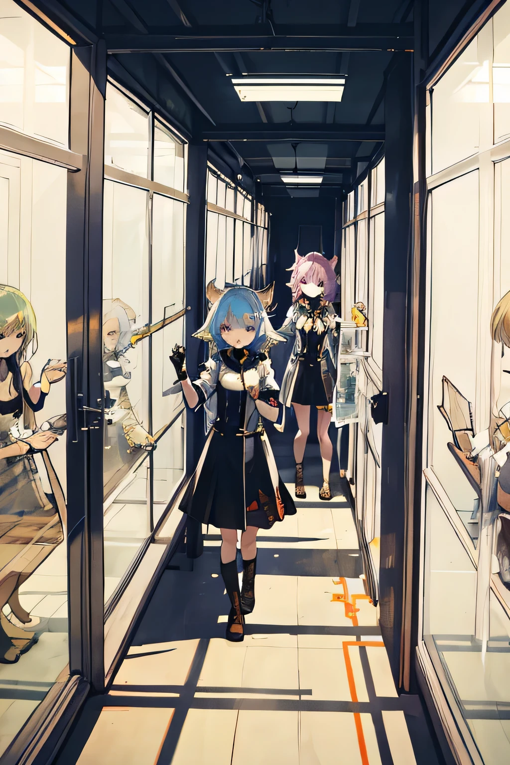 detailed face、Desecration of Life、clone、Chimera、homunculus、Girl in a giant flask、Trapped in glass、Accommodation、A string of failures、Girls through the glass、Glass box、Human experimentation、corridor、Researchers and subjects、Research room、zoo、Formalin pickle