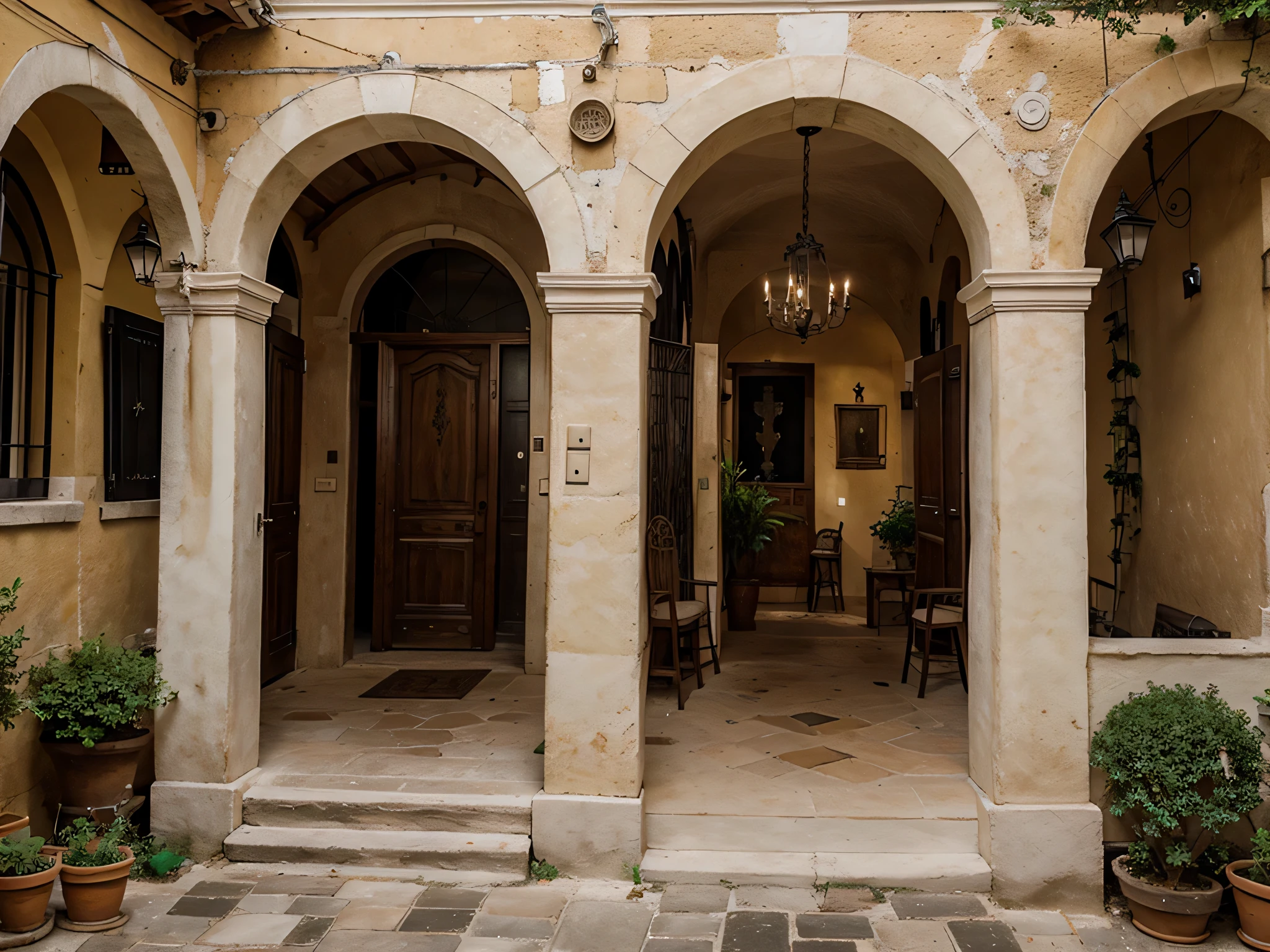 old world italian style archway