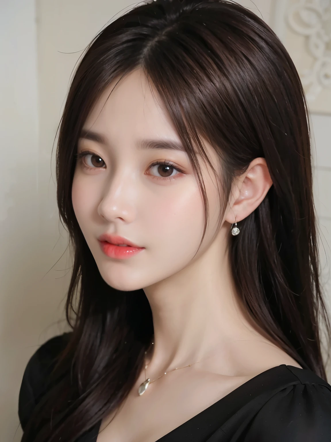masterpiece、The highest image quality、hightquality、Beautuful Women、japanes、Popular Korean Makeup、detaileds、Swollen eyes、A detailed eye、Detailed skin、Beautiful skins、超A high resolution、(Reality:1.4)、very extremely beautiful、Slightly younger face、Beautiful skins、thin、(A hyper-realistic)、(illustratio)、(hight resolution)、(8K)、(ighly detailed)(The best illustrations)、(beautifully detailed eyes)、(ultra-detailliert)、(wall-paper)、(Detailed face)、looking at the viewers、fine detailed、 A detailed face、pureerosfaceace_v1、a smile、Looking straight ahead、Looking straight ahead、angle from waist up、photos realistic、Bright lighting、profetional lighting、A dark-haired(Some greenery)、length hair、Dark ruins、Big Red Moon、Gorgeous red and black dress、a matural female、long stylish bangs、Laughing、masterpiece、The highest image quality、hightquality、Beautuful Women、japanes、Popular Korean Makeup、detaileds、Swollen eyes、A detailed eye、Detailed skin、Beautiful skins、超A high resolution、(Reality:1.4)、very extremely beautiful、Slightly younger face、Beautiful skins、thin、(A hyper-realistic)、(illustratio)、(hight resolution)、(8K)、(ighly detailed)(The best illustrations)、(beautifully detailed eyes)、(ultra-detailliert)、(wall-paper)、(Detailed face)、looking at the viewers、fine detailed、 A detailed face、pureerosfaceace_v1、a smile、Looking straight ahead、Looking straight ahead、angle from waist up、photos realistic、Bright lighting、profetional lighting、A dark-haired(Some greenery)、length hair、Dark ruins、Big Red Moon、Gorgeous red and black dress、a matural female、long stylish bangs、Laughing、