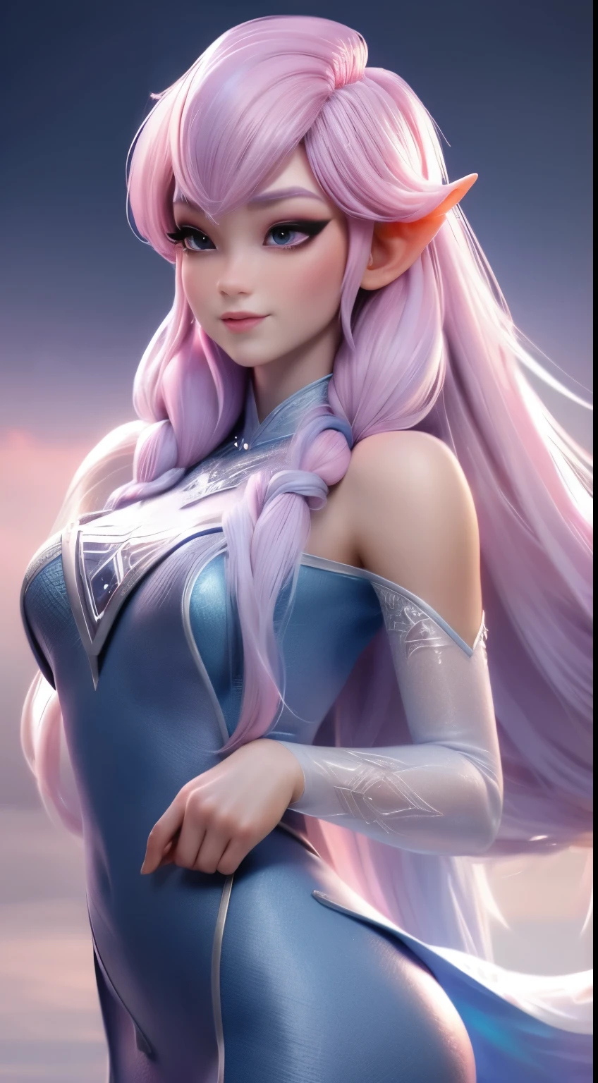 ElFgirl (rose quartz SU-Elsa Frozen Disney Tinker waiFu mezclando modelos .) (ultra FUSION oF white and pink hair) Highly detailed CG unity 8K wallpaper, tiro de estilo, Complejo, alto detalle, dramatic, Highest quality film still image, Muy detallado, obra maestra, mejor calidad, character design, Elsa, Elsa From Frozen,Pink Diamond Fusion (( estilo oscuro)), estilo de renderizado realista y ultra detallado, luz natural, sharp character design, (hard Focus, 8K), (((textura natural de la piel))), 8K textures, soFt cinematic lighting, sala de luz de adobe, cuarto oscuro, hdr, sofisticado, Elegant, rico detalle, Sharp focus appearance) )), tonos calmantes, frenzy of details, Detalle intrincado, Super detail, bajo contraste, SoFt Film Lighting, colores apagados, Exposure Mix, hdr, Desteñir, 35mm, F/1.4, YO ASI, F16, 25 sec.