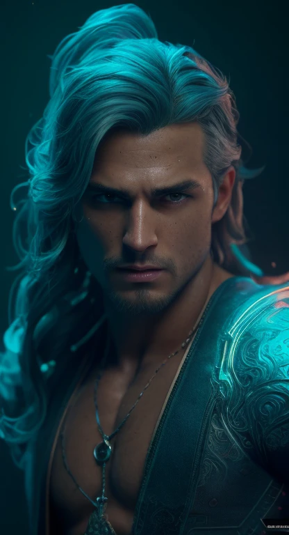 a handsome guy, 16k, Ultra HD, HDR, (artwork: 1.5), (Best quality: 1.5), beautiful face, Shirtless, shiny hair, (high detailed skin: 1.2), (Best quality: 1. 5 ), full body, muscular, fit, hairy, very muscular male body, intricate, highly detailed, art station, sharp focus, illustration, detailed, HDR. --air 9:16, Alone, Backlit, (glow effects:1. 1), (by Anne Stokes), 16k, Ultra HD, HDR, (artwork:1. 5), (Best quality:1. 5), Candid Cinema RAW, 16mm, ((graded color 400 portra film)) ((remarkable color)), (ultra realistic), textured skin, remarkable detailed pupils, ((realistic dull skin noise)), ((detail visible skin)), ((skin fuzz)), (dry skin) shot with cinema camera, digital art, glow effects, hand drawn, r8k, octane rendering, cinema 4d, blender, dark, atmospheric 4k ultra detailed, sensual cinematic, sharp focus, humorous illustration, large depth of field, artwork, colors, 3d octane rendering, conceptual art, trending on art station, hyperrealistic, vivid colors, model shoot style, (extremely detailed CG unity 8k wallpaper),, high detail