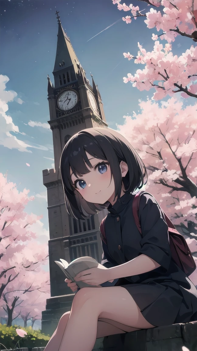 見上げるgirl シーン 1: Shadow of cherry blossoms at dusk A girl standing quietly with the sky behind her, Tinted Blue. 彼女の目の前にそびえ立つのはバベルのtowerと呼ばれる巨大な桜だ. shape, Like piercing the clouds, It'nice'Reaching the sky. girl'視線はCherry treeの頂上に向けられている.. tower, Enveloped in the darkness of the night, Creates a fantastic atmosphere. Cherry treeの表面には複雑な模様が刻まれている.. old-fashioned. girl seemed to sense something deep within the cherry blossoms.. Is it a memory of a classic story?、Or is it a longing for an unknown fantasy world??? Scene 2: Memories of the starry sky: Countless stars twinkle in the night sky、少女はtowerの頂上に立つ. At her feet, The city lights shine like jewels. girl ,takes a deep breath. 夜風の匂いとtowerの古い匂いが混じる. girl'A famous story played out in my head.. girl read a story of adventure and friendship.。 . The main character of the story, girlのように, バベルのtowerに登りました. There, She met her friends、Overcoming various difficulties. one day、The girl had a dream。, Like the main character, I'Go on an adventure. Scene 3: 朝焼けの約束 朝日の光がtowerを照らす頃、少女はtowerを出た. Please think back, towerは朝日に輝いて神々It even seemed. 少女はいつかまたこのtowerに登ると決めた. And she, She vows to tell the rest of the story. step by step, girl walked into the future,Cherry tree,Scattering cherry blossoms,face close up,looking at me,meteor,sitting,short bob,black hair,smile,playing in the river,perspective from below