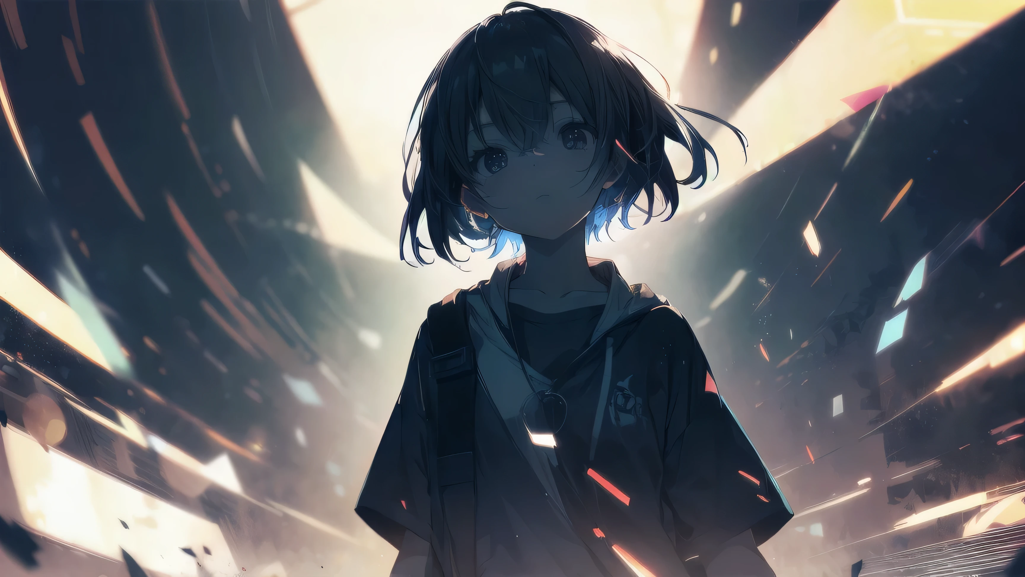 Ultra-highest quality by the art god, Super detailed, High resolution, Shinkai Makoto style, anime moe art style, best anime 8K konachan wallpaper, Pixiv contest winners, perfect anatomy, break,(Please draw a sleepy girl going to school alone.. ),break,1 girl running, (alone,,,13 years old:1.3),All limbs, full finger,, androgynous charm, (very short hair), messy hair, flat chest, small ass, between legs, small eyes,Detailed and beautiful black eyes, Well-proportioned iris and pupils, Disgusting eyes, High resolution detailed hair, , skirt, Tokyo, city area at night ,beautiful lens flare, The background is lens bokeh, Depth of the bounds written, Dynamic camera composition, break,super dense skin, Best lighting by famous artists, 8K,cute illustration,