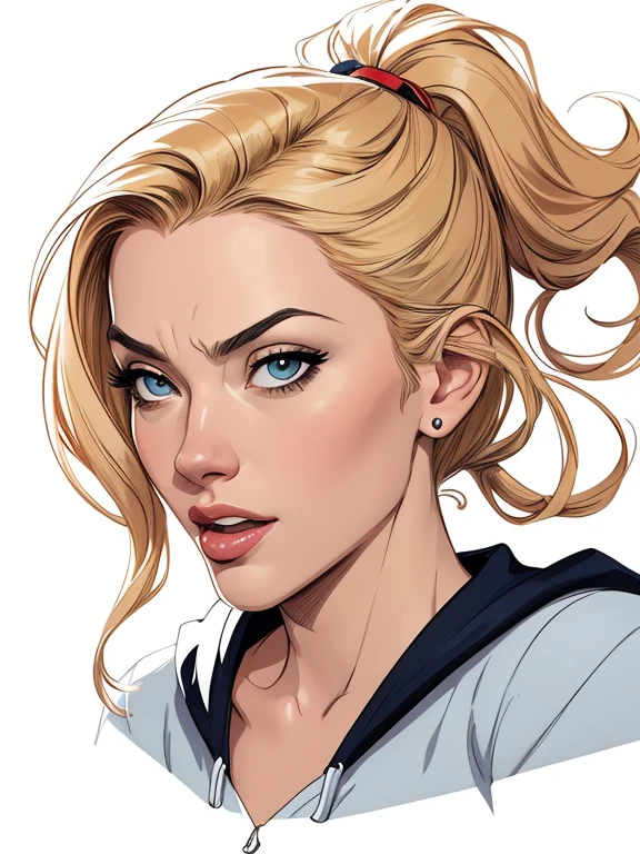 estilo de desenho Yvonne Strahovski animado:1.2), mulher Imagem de desenho animado de uma mulher , roupas sensuais , garota super fofa, authoritarian would be facial expressioncartoon style illustration, estilo de arte dos desenhos animados, estilo de arte dos desenhos animados, digital illustration style, design de personagens altamente detalhado, arte digital detalhada fofa, City fan art, design de personagem retrato, beautiful digital illustration, retrato de alta qualidade, arte em quadrinhos, retrato do design do personagem, white background Buso without clothes and medium breasts female character all in Scream the film actresses