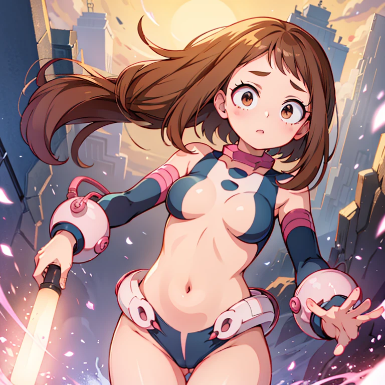 Uraraka Ochako, DESNUDA (PEZONES) (pose sexy) (pussy juice) (cuerpo completo) (By the chestnut ) (TETAS GRANDES) (TOTALMENTE DESNUDA) (My Hero Academia)