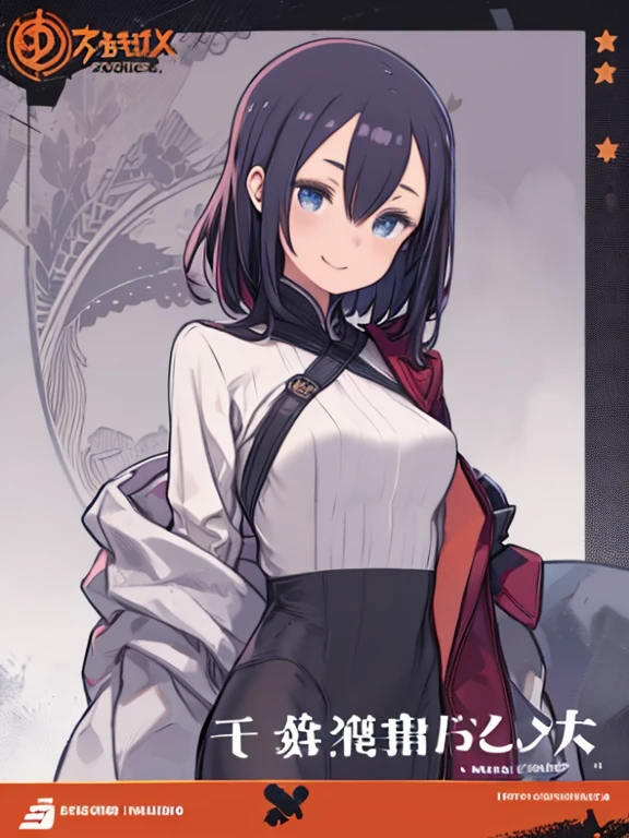 ((View from the front、Front shot)), (front face、face photo、ID photo、Angle from the front、Looking straight ahead)、woman、20-year-old、bob hair、rainbow colored hair、wavy hair、smiling、