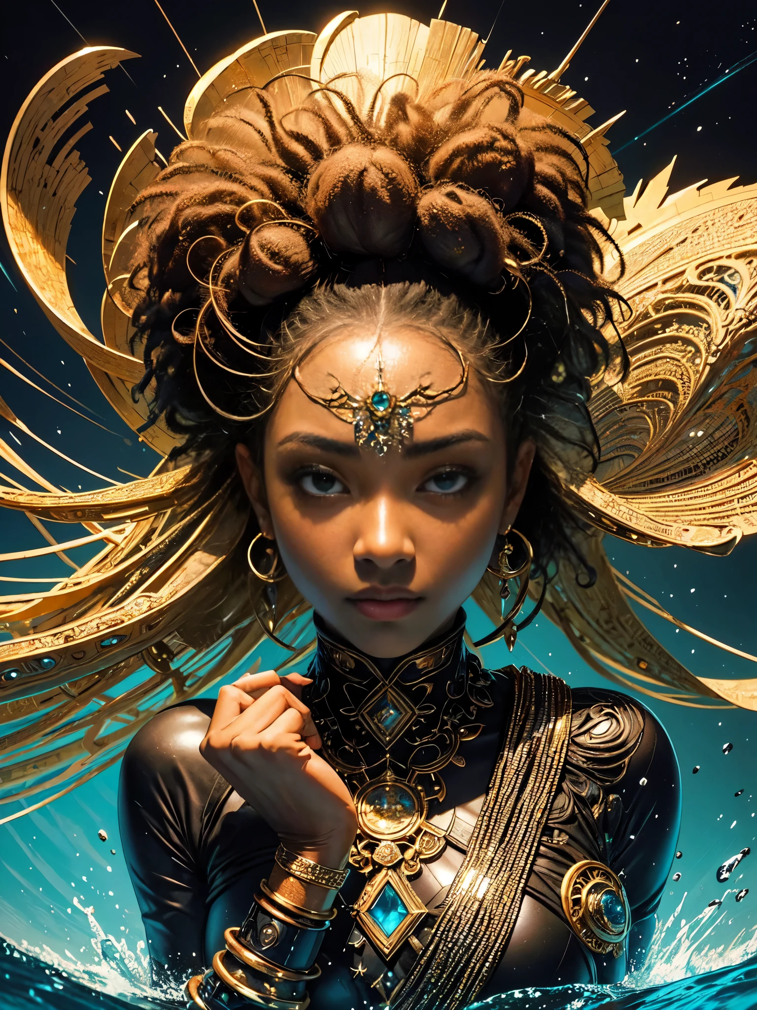 An ebony girl, afro hermosa, piel negra hermosa, K-pop idol, pretty girl, chica sexy, Cabello blanco trenzado, detalles intrincados de la cara, cara detallada, golden ratio face, pecho grande, gran trasero, cadera grande, muslos grandes, cuerpo completo, k, HD, HDR, alta calidad, alto detallado, Hiper detallado, Extremadamente detallado, foto realista, ultra realista, foto de arte, aclarar los detalles, partes detalladas del cuerpo, obra maestra de obra de arte intrincada, Tendencias en artstation  