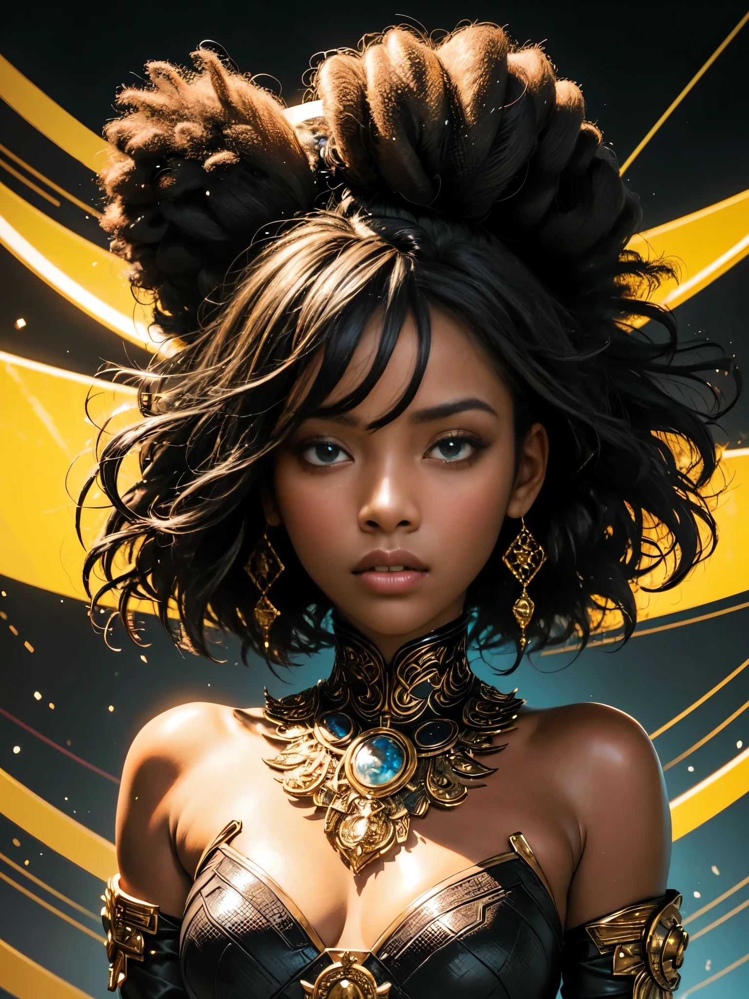 An ebony girl, afro hermosa, piel negra hermosa, K-pop idol, pretty girl, chica sexy, Cabello blanco trenzado, detalles intrincados de la cara, cara detallada, golden ratio face, pecho grande, gran trasero, cadera grande, muslos grandes, cuerpo completo, k, HD, HDR, alta calidad, alto detallado, Hiper detallado, Extremadamente detallado, foto realista, ultra realista, foto de arte, aclarar los detalles, partes detalladas del cuerpo, obra maestra de obra de arte intrincada, Tendencias en artstation  
