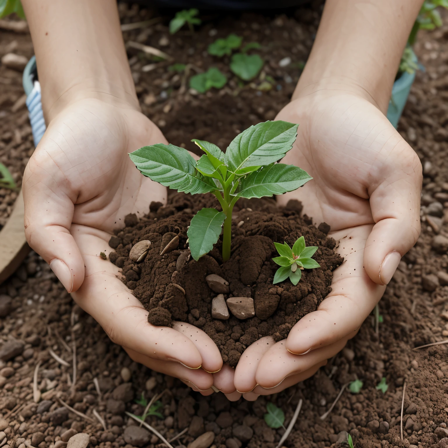 someone holds a small plant in his hands on the ground, Permacultura, gardening, acariciando suavemente la tierra, Nitrogen-rich soil, sosteniendo la tierra, sosteniendo tierra en miniatura en las manos, sprouting, manos que intercambian semillas, contraventana, Sostenibilidad, sosteniendo una tierra en miniatura, pixabay, pexels, madre Tierra, frantically pulling weeds