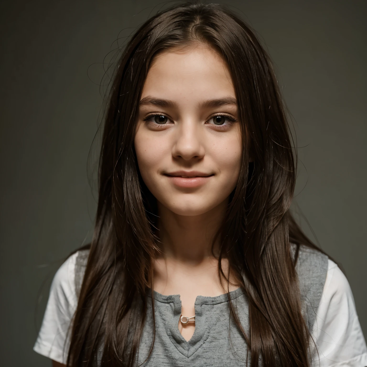 12 year old Russian girl, usando um maio branco