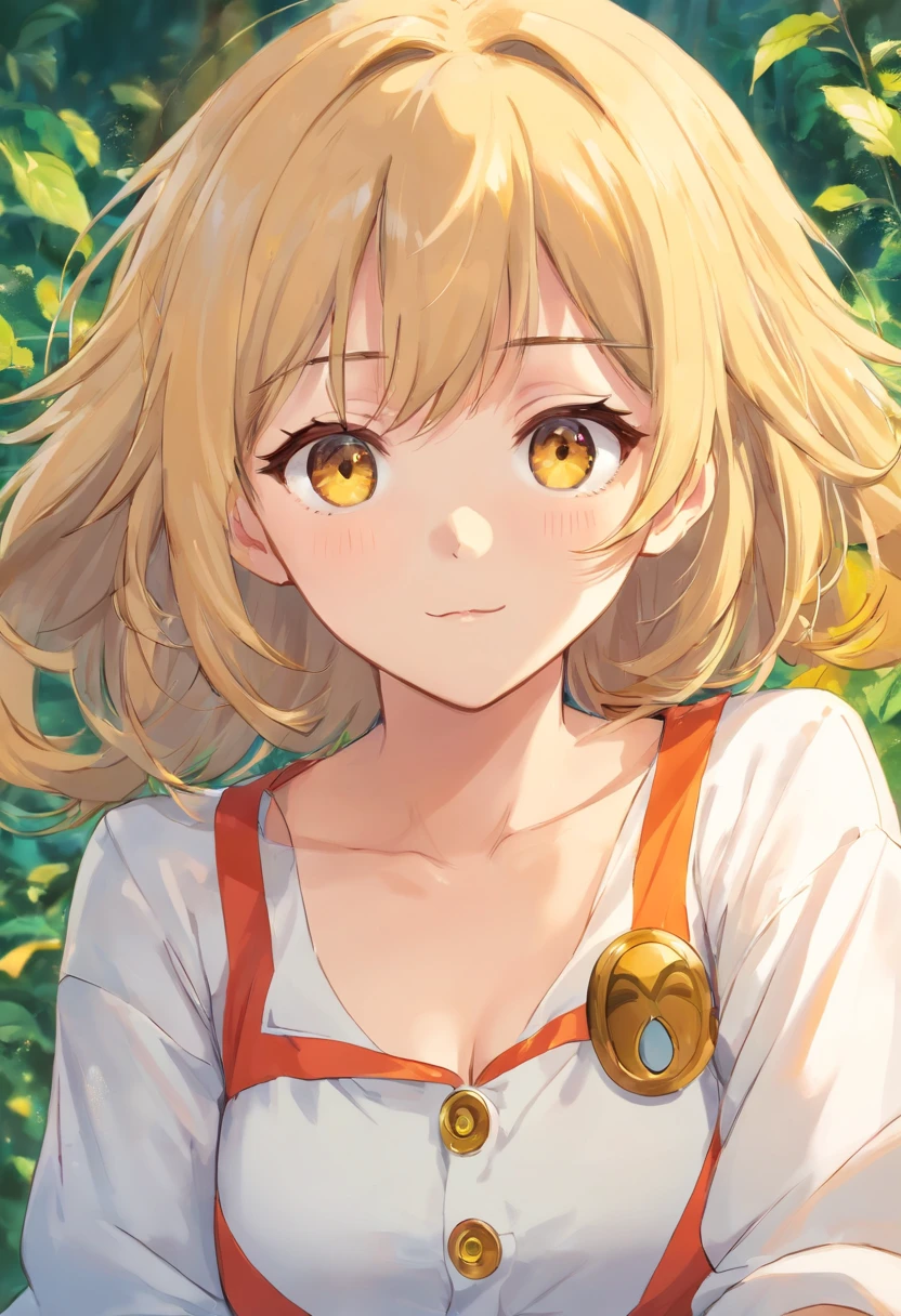 Chica anime con pelo largo y camisa blanca apuntando a su dedo., anime visual de una linda chica, imagen de anime shuushuu, mejor chica anime, retrato anime de shiina ringo, chica anime seductora, chica anime atractiva, visual anime de una mujer joven, yuyushiki, El estilo de Tsubasa Nakai., chica anime llamada lucy, shoujo manga character design.