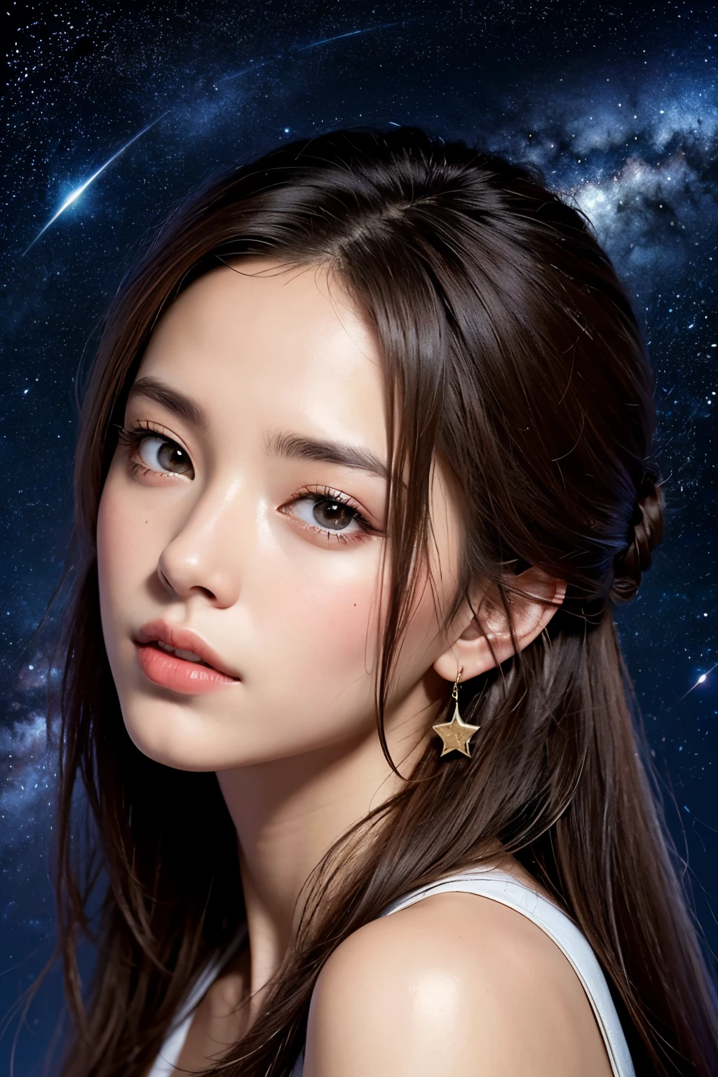 Obra de arte, pintura, Starry sky
