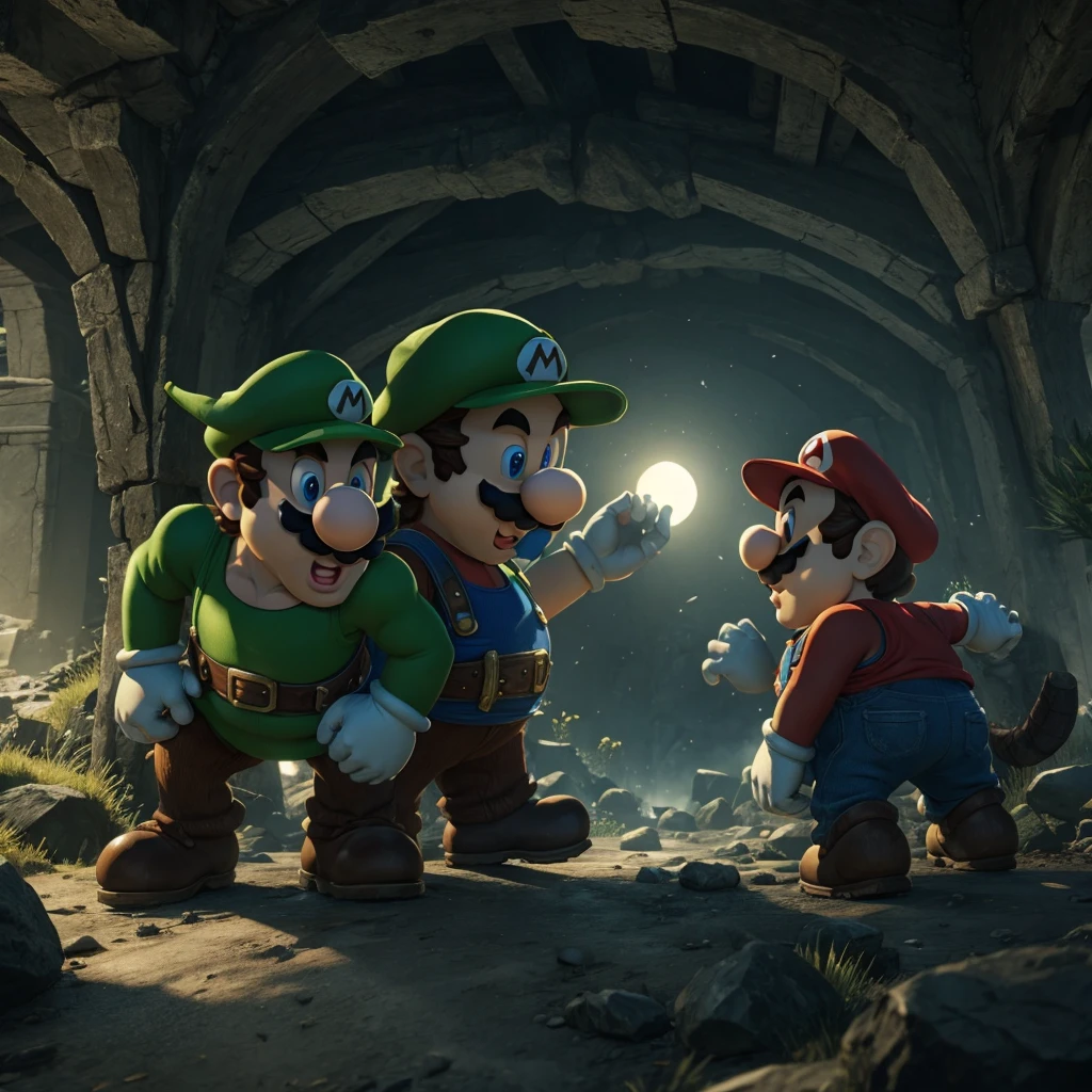 Super Mario and Luigi within the Skyrim universe