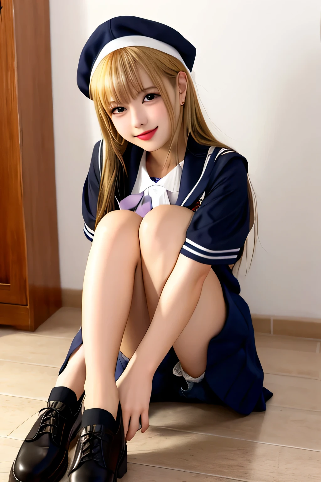 Colegiala rubia 