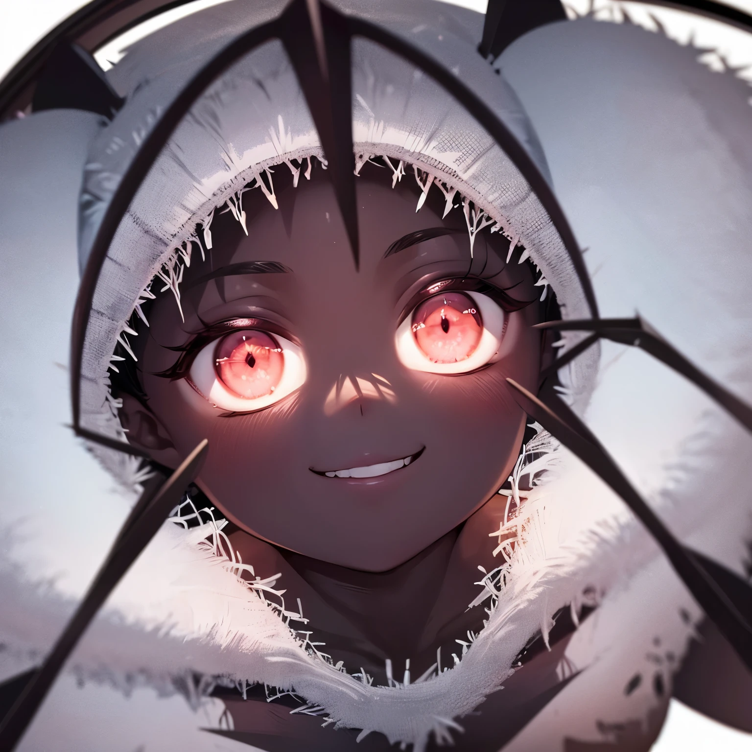 looking at viewer crazy eyes crazy smile ????? full body close up