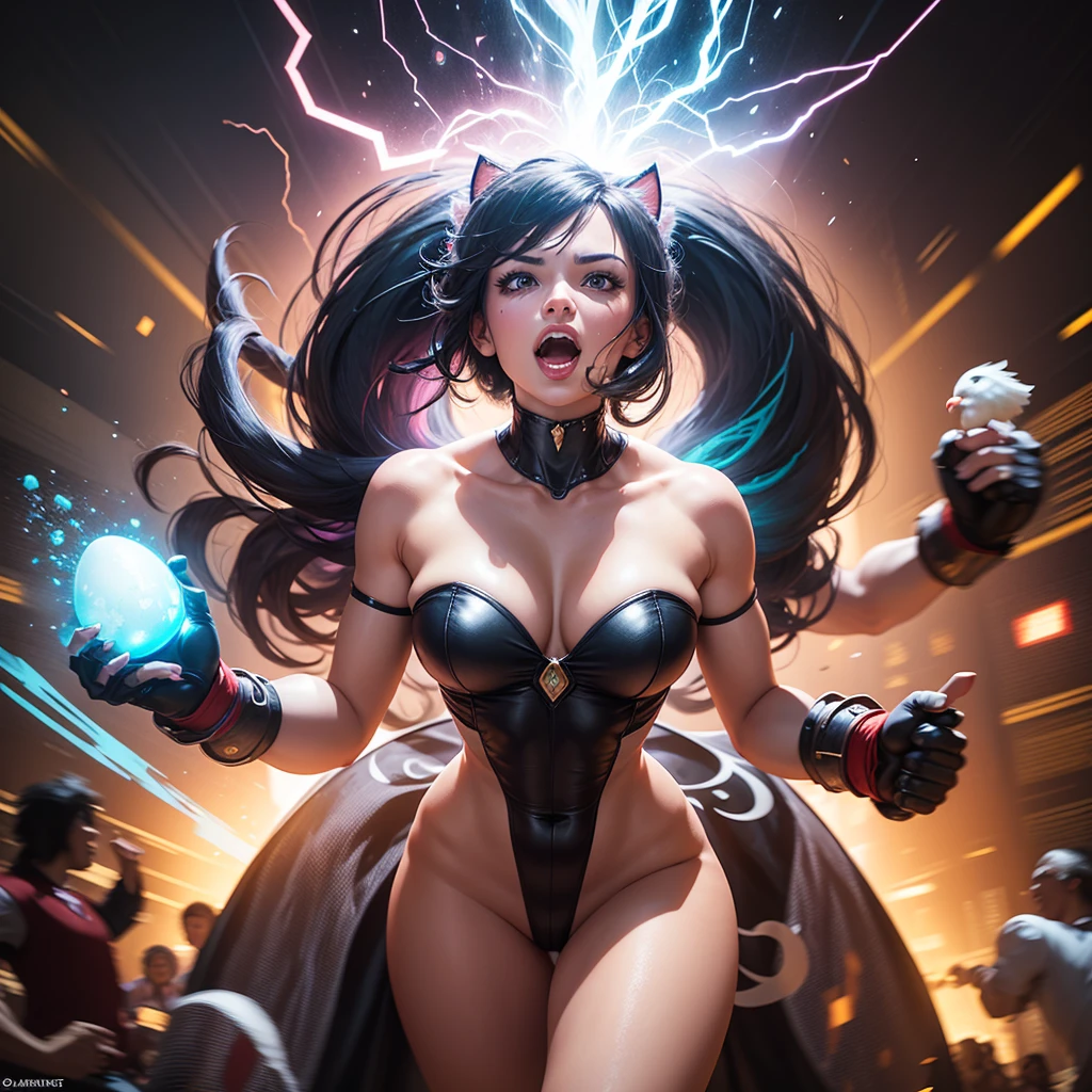 best quality,4k,8k,highres,masterpiece:1.2,ultra-detailed,realistic:1.37,funny,comical,action-packed,battle,video game,fighting game,2D animation,cartoon,crazy characters,game-like,energetic,multiplayer,collisions,digital,high-stakes,exciting,breathtaking,knockout,highly detailed characters,varied characters,cat knight,shining armor,colorful,powerful,unique fighting style,super jumps,heavy attacks,super powers,intense gameplay,fast-paced,magical abilities,electric attacks,transformations,super moves,explosions,dynamic backgrounds,vibrant stage design,smashing,chaotic,entertaining,fun-filled rounds,competitive,ultimate fighting arena,unpredictable,packed with surprises,cheerful music,hilarious taunts,enthusiastic crowd reactions,thrilling victories,unique personalities,expressive faces,funny animations,lively interactions,impressive combos,Easter eggs for fans,easter eggs for the eagle-eyed players,cat-inspired movements,beautifully crafted sprites,impressive visual effects,exciting game mechanics,impressive level design,impressive attention to detail.