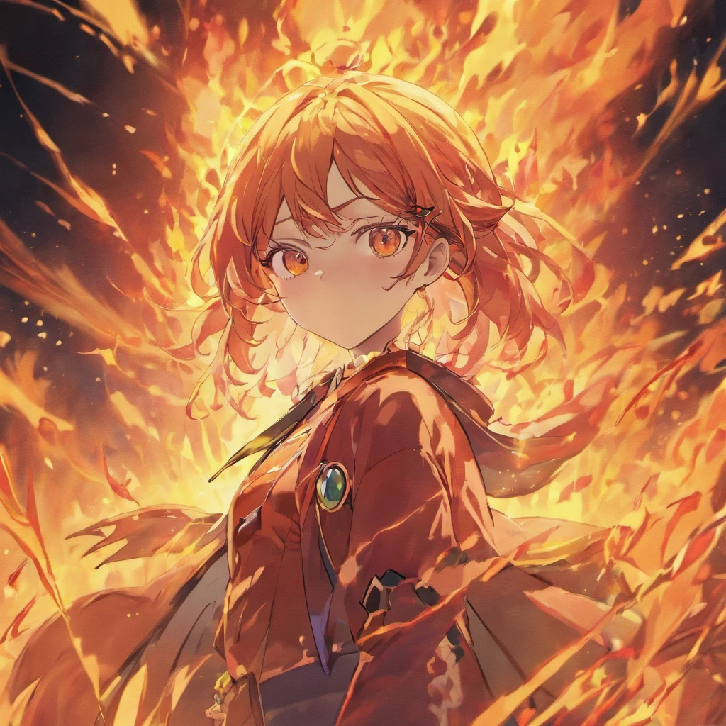 glasses woman fire