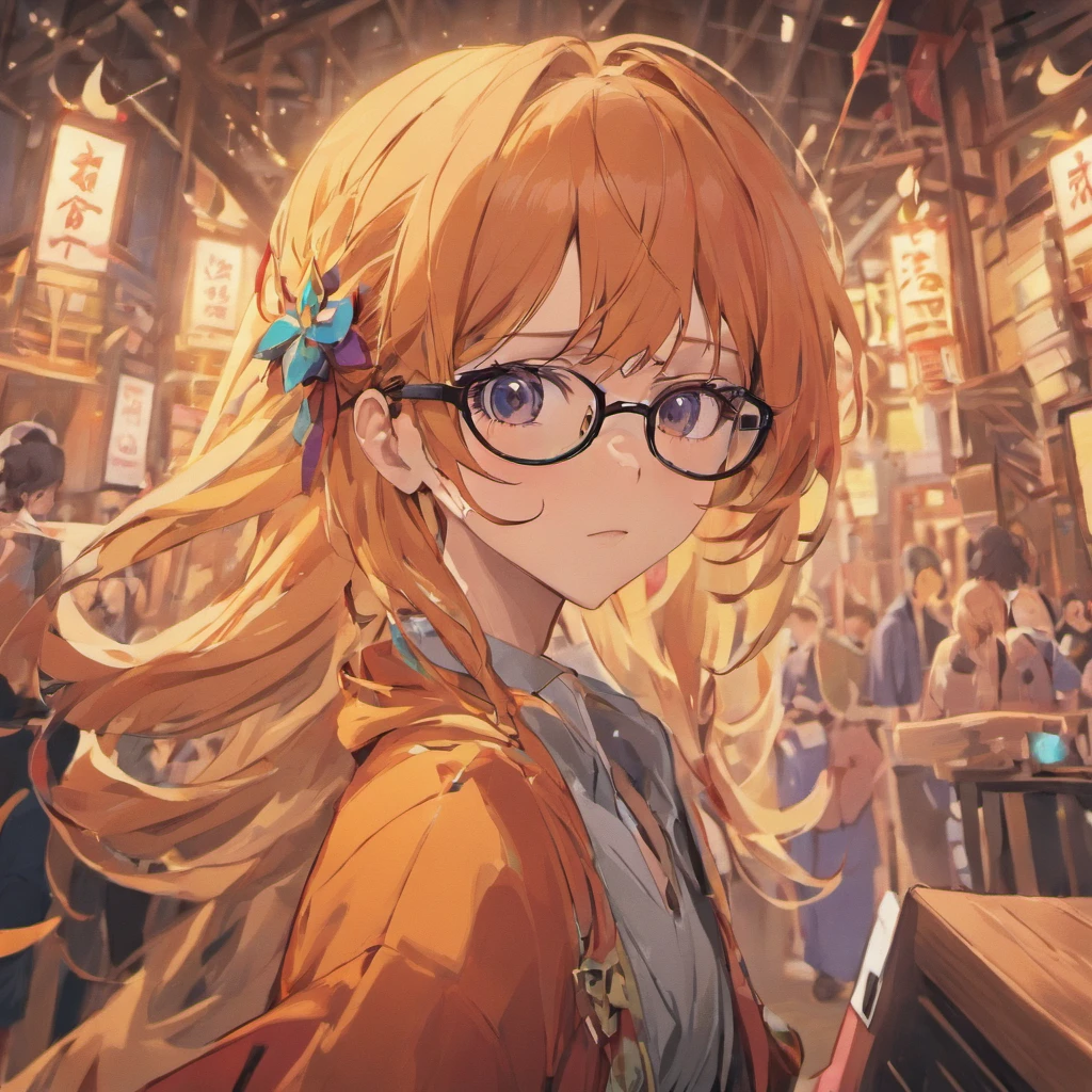 glasses woman wood