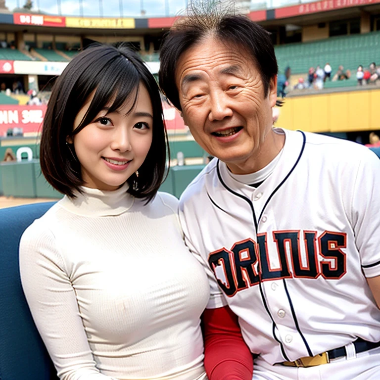 Perfect face,Asian old man.laughing