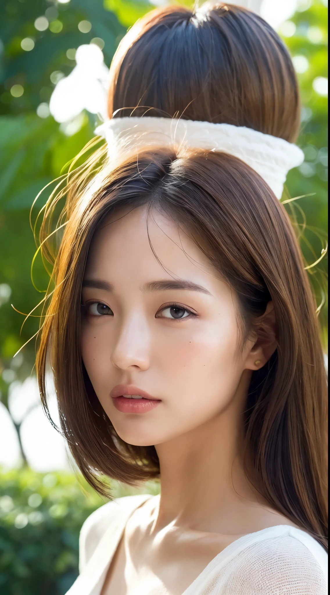 dressed, (photo realistic:1.4), (hyper realistic:1.4), (realistic:1.3),
(smoother lighting:1.05), (Improve the quality of cinematic lighting:0.9), 32k,
1 girl,20 year old girl, realistic lighting, Backlight, light shines on your face, ray tracing, (bright light:1.2), (Improvement of quality:1.4),
(Highest quality realistic textured skin:1.4), detailed eyes, detailed face,
(Tired, sleepy and happy), (smile:0), close up of face, T-shirt,
(Enhance the mood of your body line:1.1), (Enhances the beauty of skin texture:1.1)