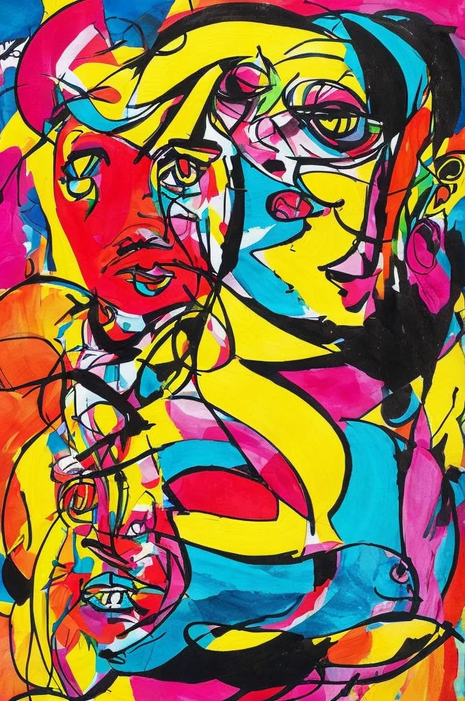 illustration of girl, 1girl, (solo:1.3), topless, surrealistic,tuyawang,abstract,doodle art,<lora:epiNoiseoffset_v2-pynoise:0.7>, <lora:add_sharpness:0.7> <lora:TUYA5:1>, nsfwEM