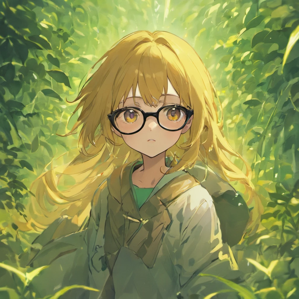 glasses　woman　soil