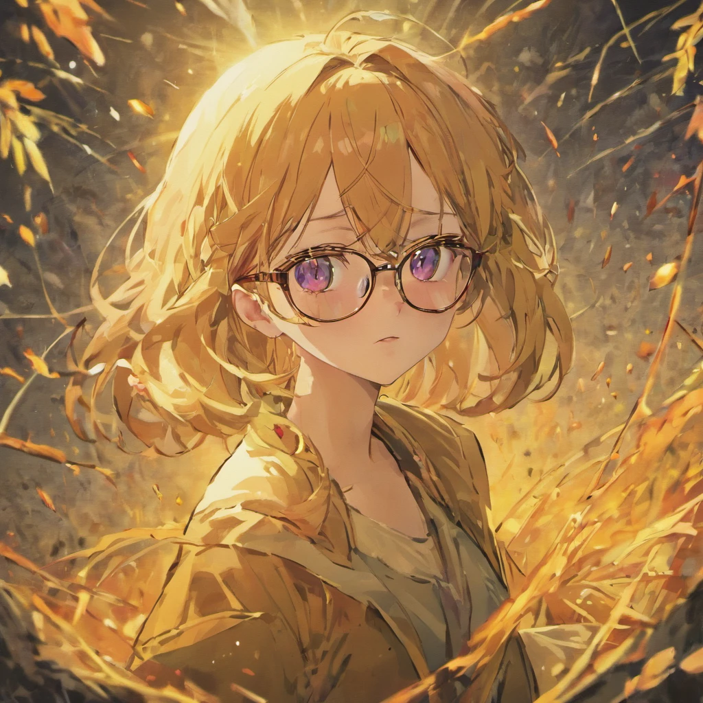 glasses　woman　soil