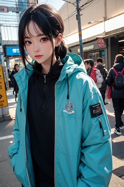 UMA ESTILO LOFI EM UMA CIDADE CYBERPUNK