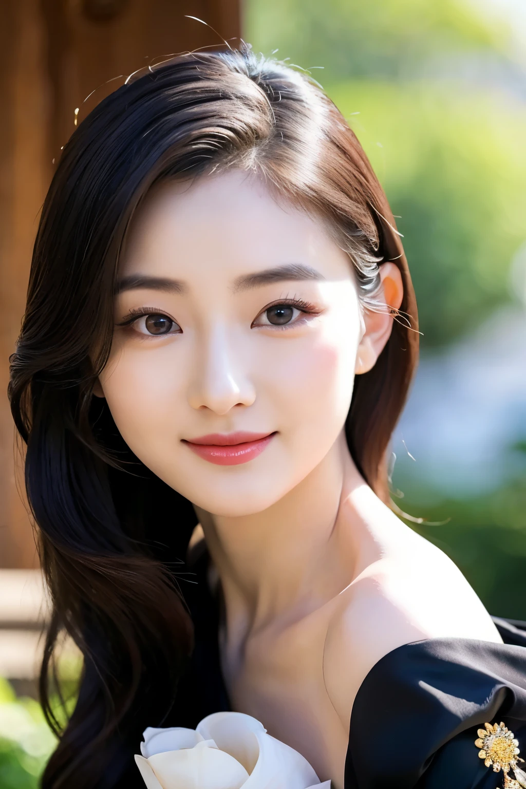 ((best quality)), ((masterpiece)), (detailed), perfect face, 
The stunning Chinese maiden captivates with her almond-shaped eyes, porcelain skin, flowing black hair, delicate features, graceful poise, traditional attire, elegant charm, serene demeanor, captivating smile, and enchanting aura.