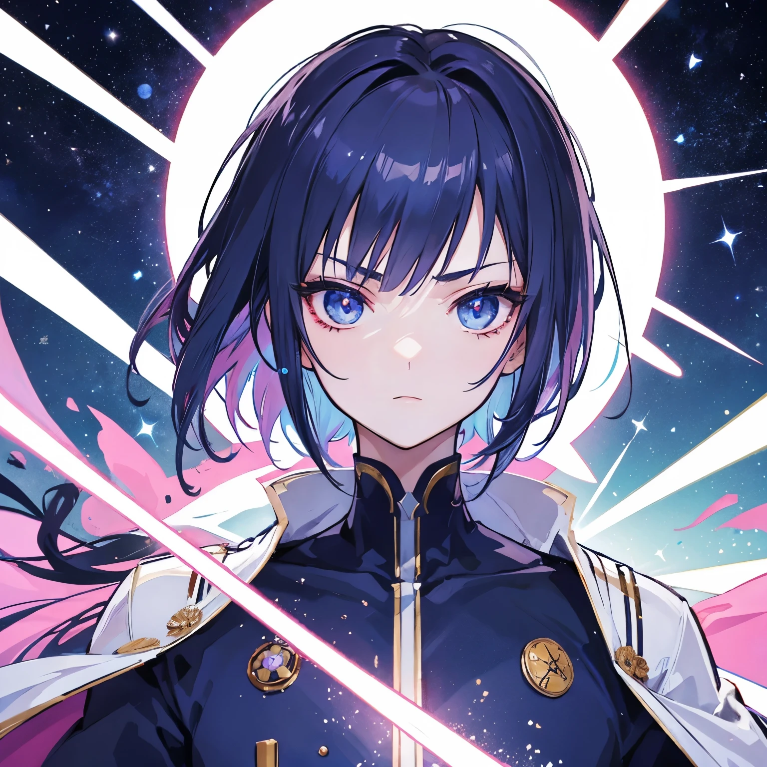 The galaxies most strongest swordsman, with a incredibly beautiful face, he has beautiful ruby eyes