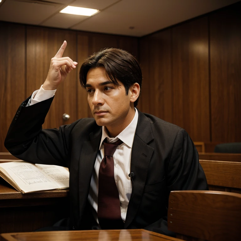 A male judge in the court