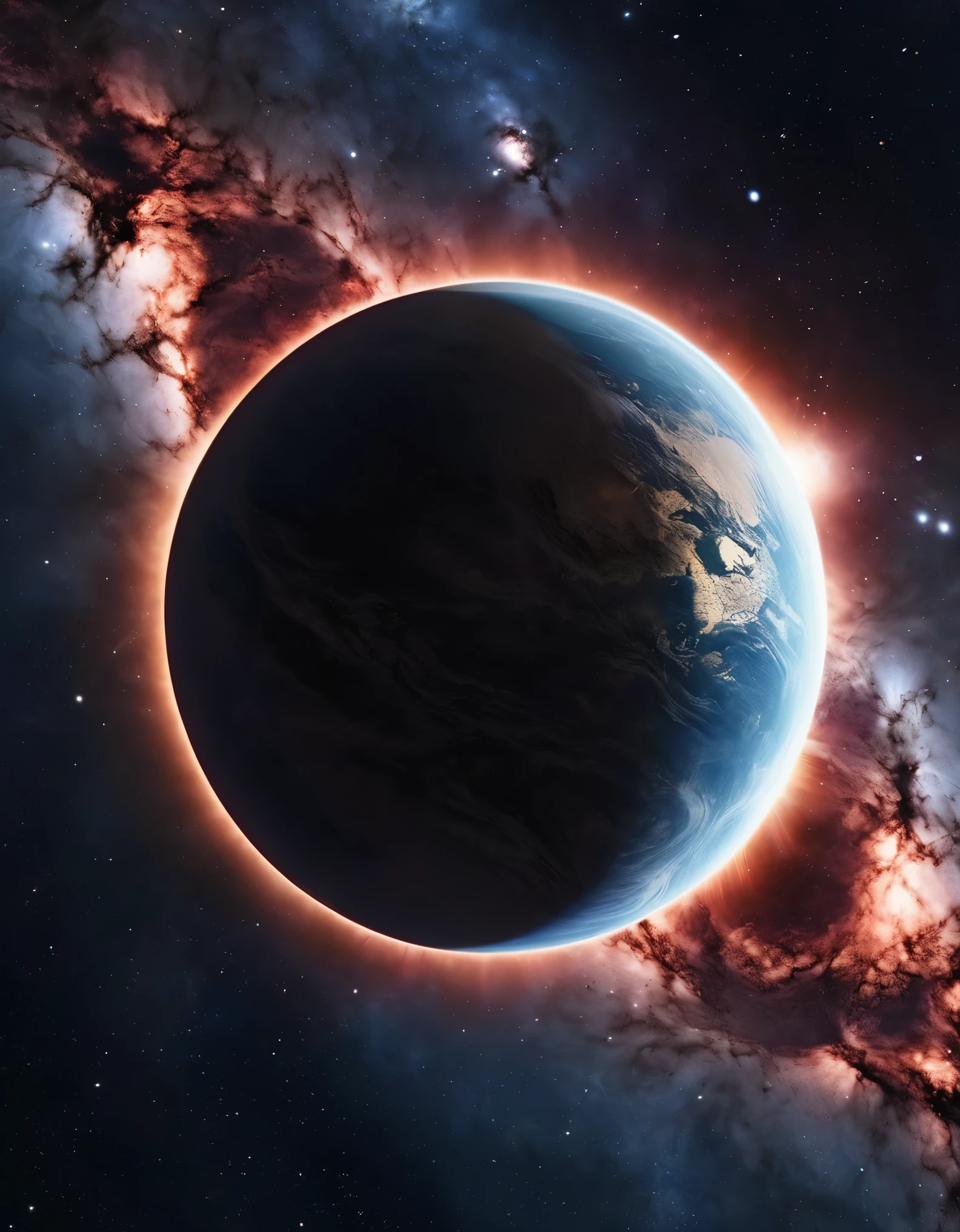 A lonely planet in deep space, with a close-up view, captured in the best quality, 4K resolution, and high resolution with a 1.2 multiplier. The planet exhibits animification, transforming into a living and vibrant entity. The background is extremely detailed, portraying the vastness and ethereal nature of space. The image is professionally rendered, with a focus on capturing every intricate detail.