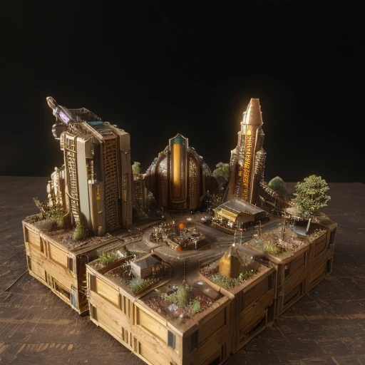 6598年Mars realistic model, (bifurcation, original photo, best quality, masterpiece:1.4),SteampunkCyberpunk6820 City,(CyberpunkMars light:1.3), Mars (related to land),(in a small nature box:1.3),Isometric, small nature, landscape on foundation,landscape,